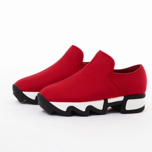 iRi NYC New Wes 1 Red Low Top Sneakers Made in Italy - Picture 2 of 7